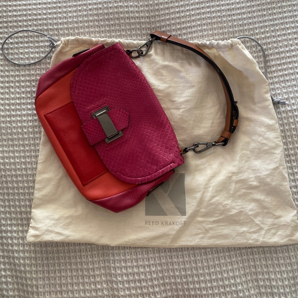 Reed Krakoff pink and orange handbag